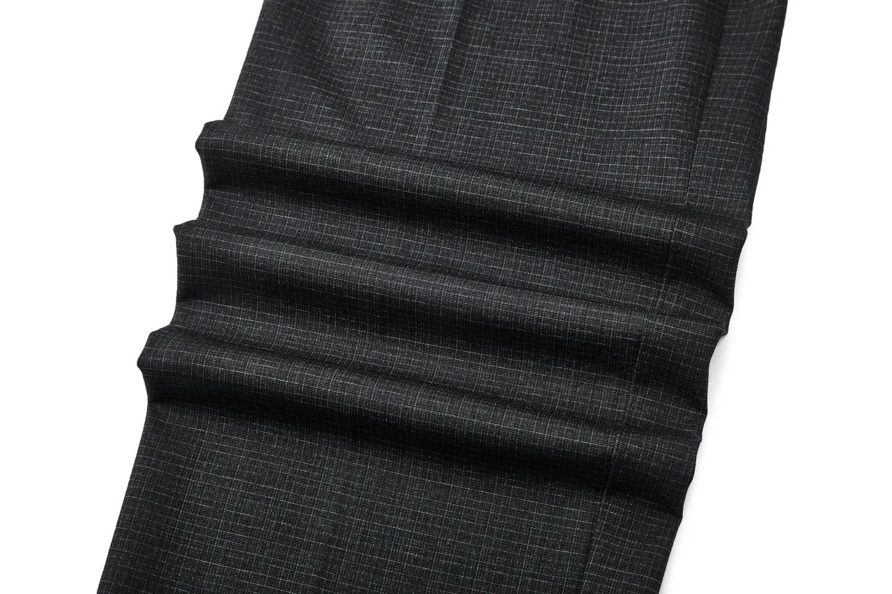 Ultra Soft Multi-Way Stretch Pattern Formal Pants in Elastic Smart Fit