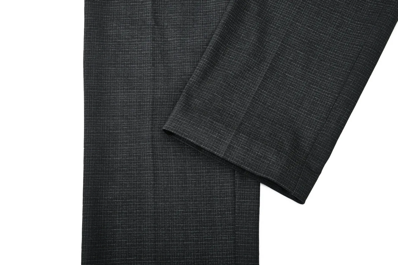 Ultra Soft Multi-Way Stretch Pattern Formal Pants in Elastic Smart Fit