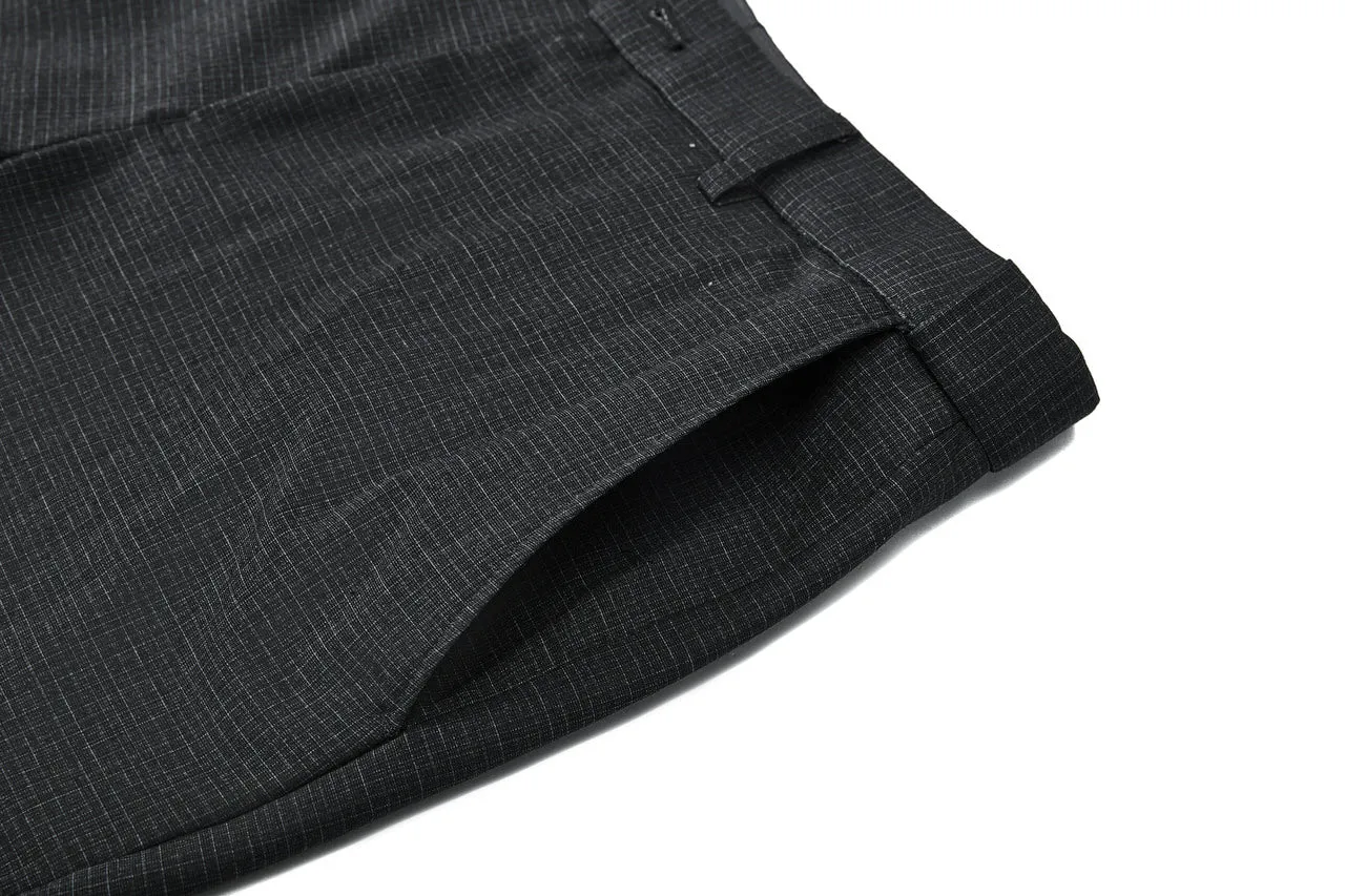 Ultra Soft Multi-Way Stretch Pattern Formal Pants in Elastic Smart Fit