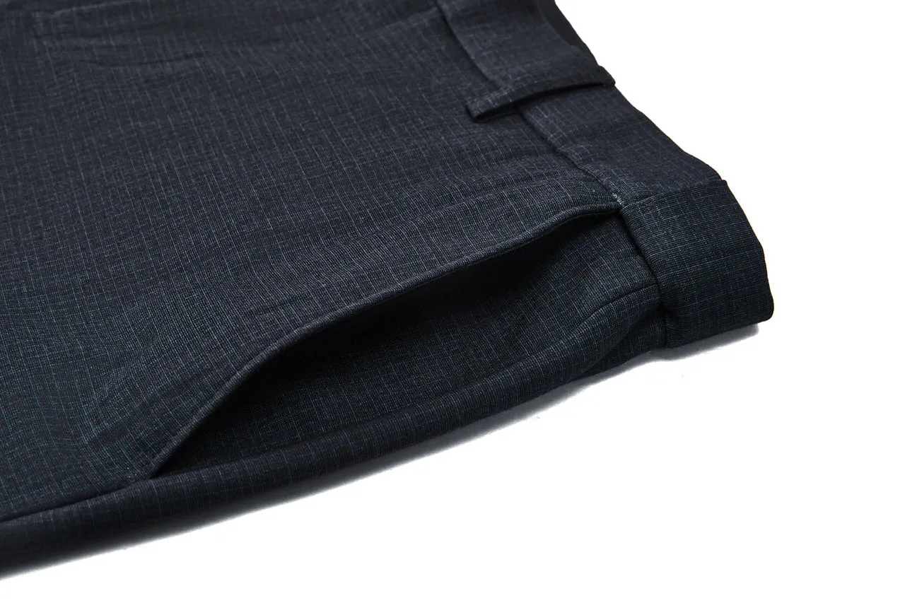 Ultra Soft Multi-Way Stretch Pattern Formal Pants in Elastic Smart Fit