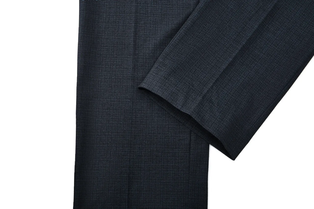 Ultra Soft Multi-Way Stretch Pattern Formal Pants in Elastic Smart Fit