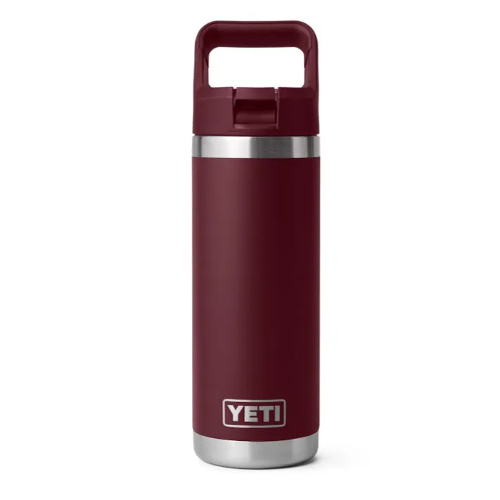 YETI 18 oz Rambler Water Bottle with Color-Matched Straw Cap