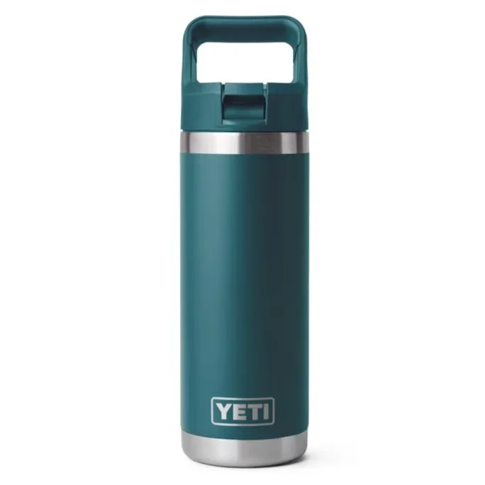 YETI 18 oz Rambler Water Bottle with Color-Matched Straw Cap